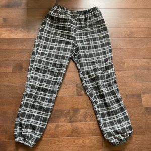 plaid sweatpants